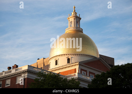 Massachusetts State House in Boston Stockfoto