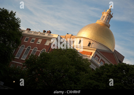 Massachusetts State House in Boston Stockfoto