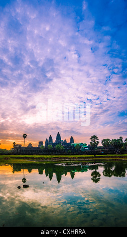 Wunderschöne Angkor Wat Sonnenaufgang Stockfoto