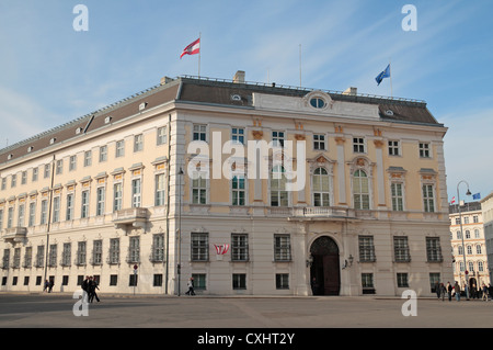 Die Bundeskanzlei (Bundeskanzleramt) von Österreich in der Hofburg, Wien, Österreich. Stockfoto