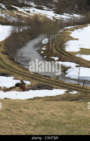 Schöne Geiranger in den norwegischen Fjorden. Stockfoto