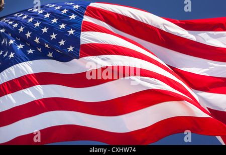 WASHINGTON, DC, USA - USA-Flagge. Stockfoto