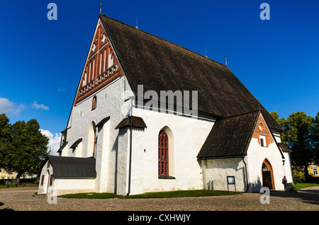 Mittelalterliche Kathedrale in Porvoo, Finnland Stockfoto