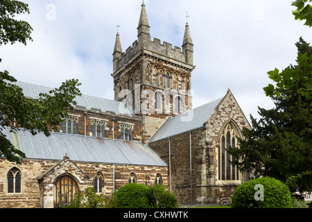 Die Kirche von Wimborne Minster East Dorset England UK Stockfoto