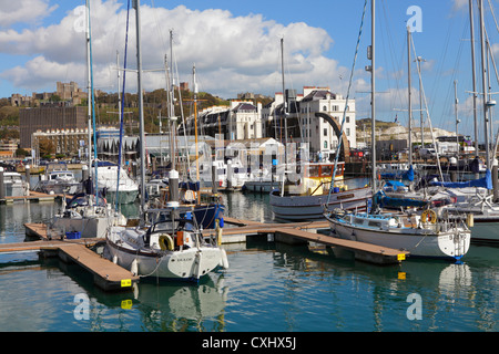 Dover Hafen Marina Kent England UK GB Stockfoto