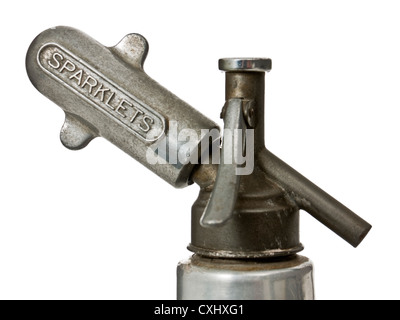 Vintage Sparklets Soda Siphon-Flasche Stockfoto