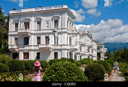 Weißer Palast in Liwadija, Ort der Konferenz von Jalta 1945 Stockfoto
