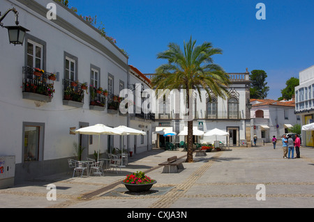 Serpa. Platz der Republik. Baixo Alentejo. Portugal. Europa Stockfoto