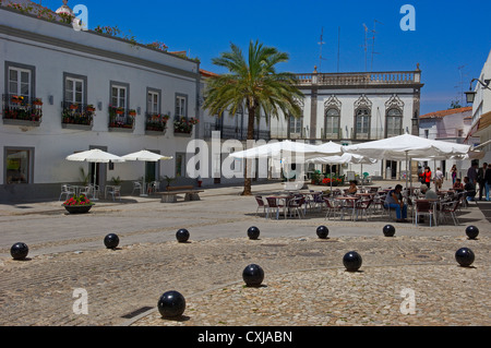 Serpa. Platz der Republik. Baixo Alentejo. Portugal. Europa Stockfoto