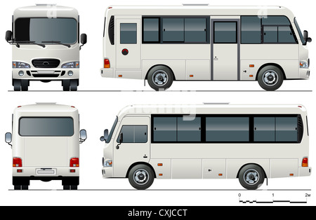 städtischen Pkw-Kleinbus Stockfoto