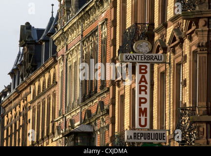 Häuser, Saargemünd, Lothringen, Frankreich Stockfoto