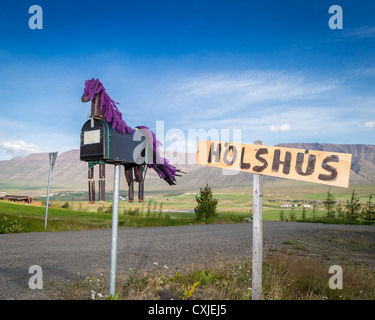 Eingerichteten Postfächer, Nordisland Stockfoto