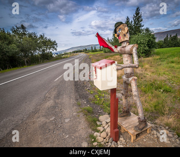 Eingerichteten Postfächer, Nordisland Stockfoto