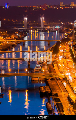 Seine, Rouen, Normandie, Frankreich, Europa Stockfoto