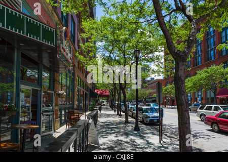 6. Weststraße in der Speicherstadt, Cleveland, Ohio, USA Stockfoto