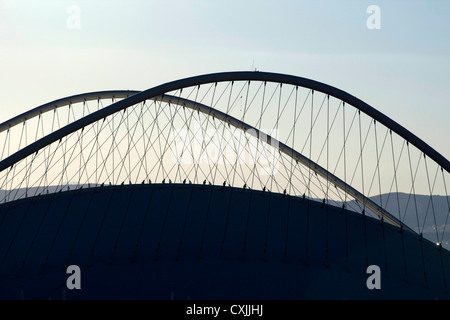 Griechenland, Attika, Athen, Maroussi, Olympiastadion OAKA Baujahr 2004 vom Architekten Santiago Calatrava Stockfoto