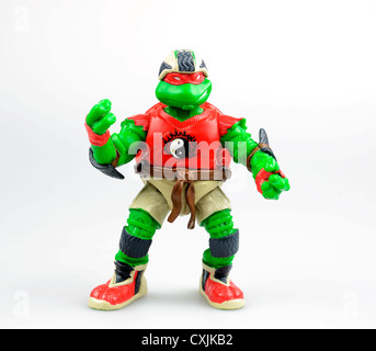 Eine Spielzeugfigur "Teenage Ninja Mutant Turtle" Stockfoto