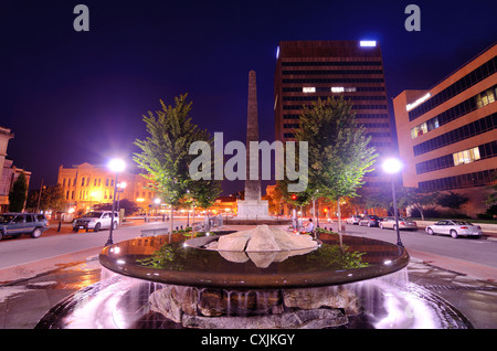 Pack-Platz in Asheville, North Carolina. Stockfoto