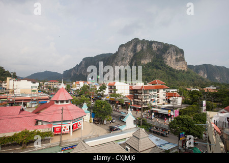 Aonang Beach Stadt Stockfoto