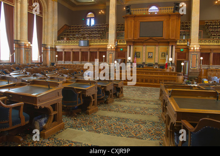 House Of Representatives Kammer in der Iowa State Capitol Gebäude oder Statehouse in Des Moines Stockfoto