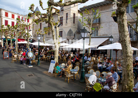 Louis XIV-Platz. Saint-Jean-de-Luz. Pyrénées-Atlantiques, Frankreich. Stockfoto