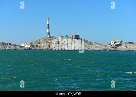 Diaz Point Lighthouse, Lüderitz, Namibia Stockfoto