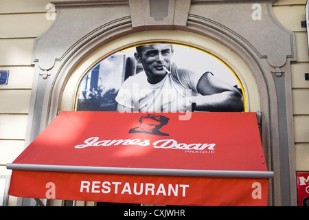 James Dean Restaurant Prag Stockfoto