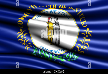 Flagge von Kentucky Stockfoto