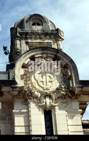 LIMOGES-BENEDIKTINER-BAHNHOF. Stockfoto
