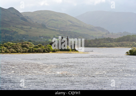 Blick über Loch Awe in Richtung Kilchurn Castle Argyll und Bute Schottland Stockfoto