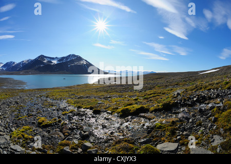 Mushamna, Woodfjorden, Spitzbergen, Svalbard, Norwegen Stockfoto