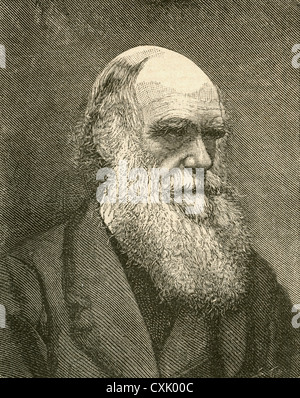 Charles Robert Darwin, 1809-1882. Englische Naturforscher und Schriftsteller. Von El Museo Popular veröffentlicht Madrid, 1887 Stockfoto