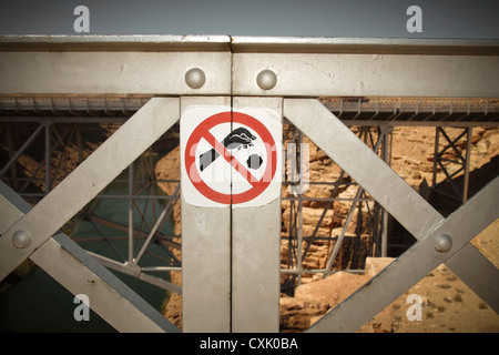 Navajo-Brücke über den Colorado River Marble Canyon in der Nähe von Lees Ferry, Arizona, USA Stockfoto