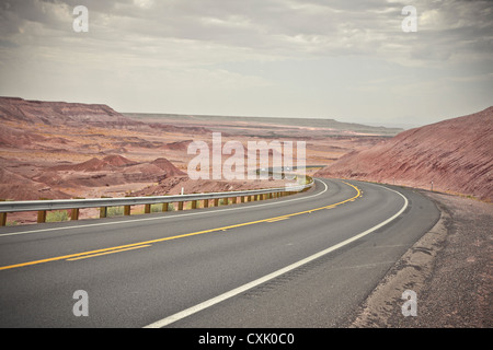 Highway 160, in der Nähe von Tuba City, Arizona, USA Stockfoto