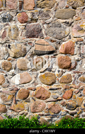 alte Burg Steinmauer Hintergrund und Struktur Stockfoto