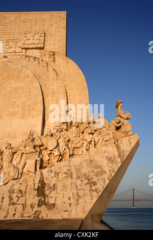 Padrão Dos Descobrimentos Denkmal, Lissabon, Portugal Stockfoto