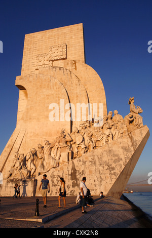 Padrão Dos Descobrimentos Denkmal, Lissabon, Portugal Stockfoto