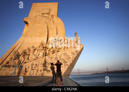Padrão Dos Descobrimentos Denkmal, Lissabon, Portugal Stockfoto