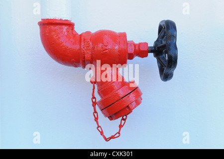 Wasserhahn auf Expeditionsschiff, Spitsbergen, Longyearbyen, Svalbard, Norwegen Stockfoto