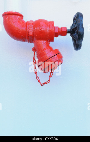 Wasserhahn auf Expeditionsschiff, Spitsbergen, Longyearbyen, Svalbard, Norwegen Stockfoto