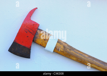 Feuer Axt auf Expeditionsschiff, Spitsbergen, Longyearbyen, Svalbard, Norwegen Stockfoto