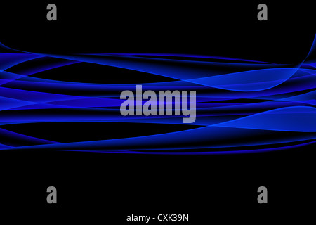 Abstrakte blauen hellen Streifen Stockfoto