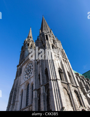 Chartres Kathedrale von Notre Dame, Chartres, Loire, Frankreich Stockfoto