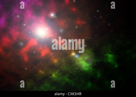 Abstrakte Darstellung der Galaxie Stockfoto