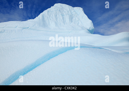 Eisberg, Nanortalik, Kujalleq, Kejser Franz Josef Fjord, Grönland Stockfoto