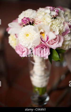 Blumenstrauß bei Hochzeit, Toronto, Ontario, Kanada Stockfoto