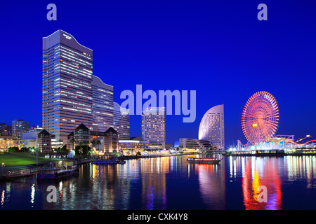 Ansicht von Minato Mirai 21, Yokohama Stockfoto