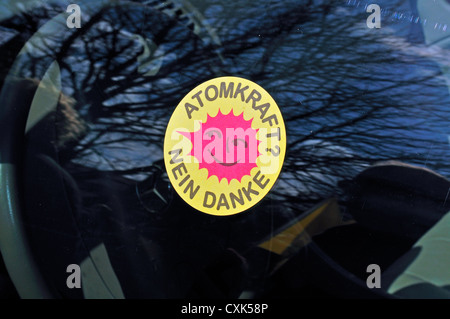 Nukleare Energie, Nein danke Stockfoto
