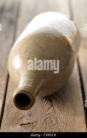 Nahaufnahme von Keramik Flasche Stockfoto