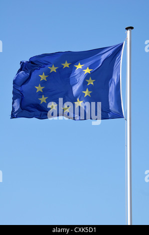 Fahne der Europäischen Union Stockfoto